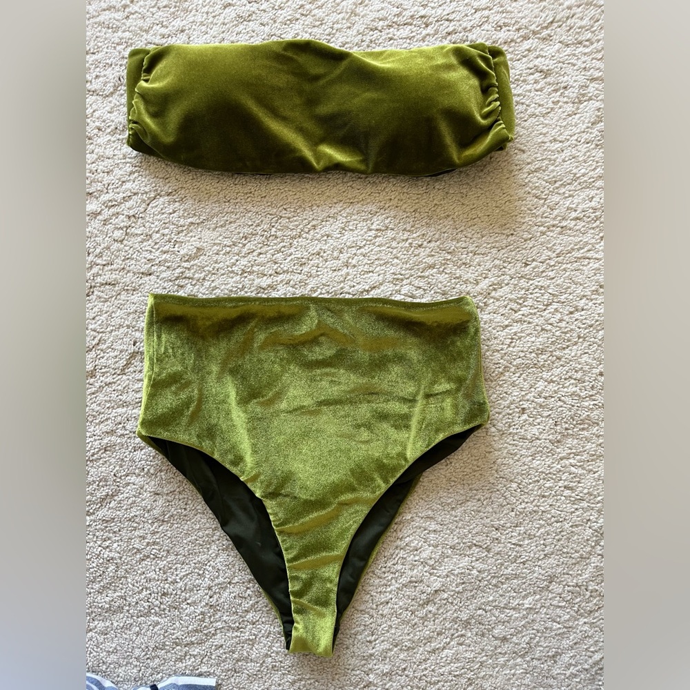 New-Beautiful two piece, Olive Green Bikini Set - new without the tags.